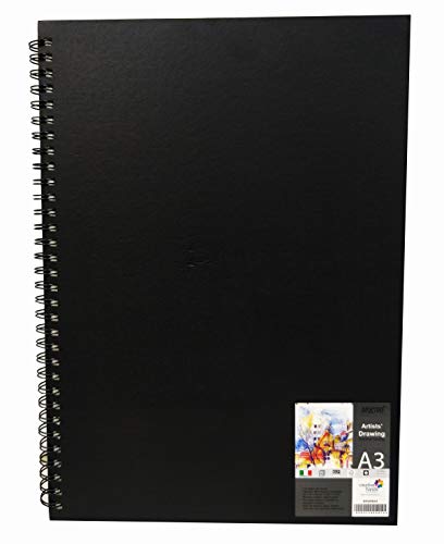 Brustro Artists Wiro Bound Sketch Book, A3 Size, 116 Pages, 160 GSM (Acid Free)