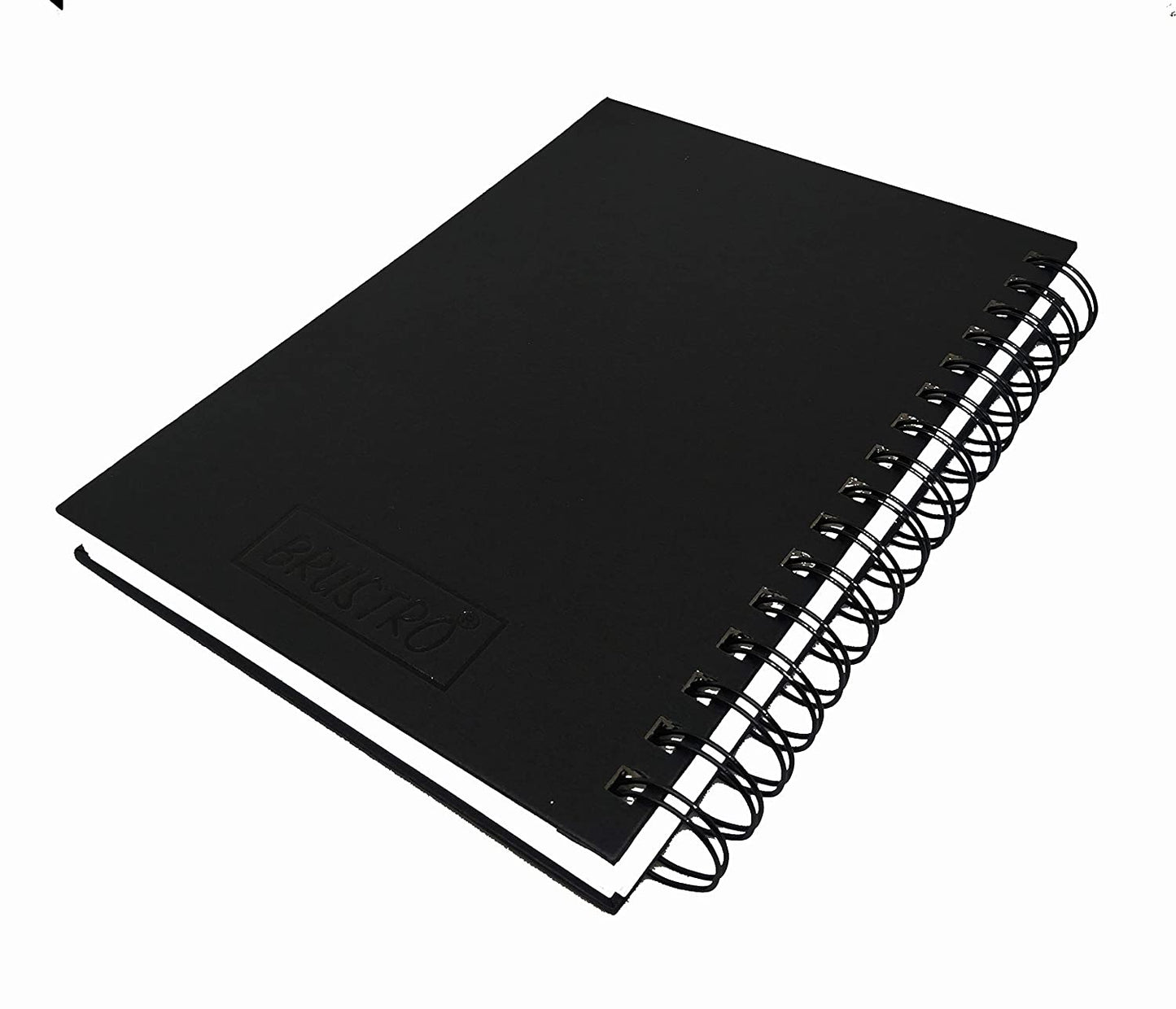 Brustro Artists Wiro Bound Sketch Book, A4 Size, 116 Pages, 160 GSM (Acid Free)