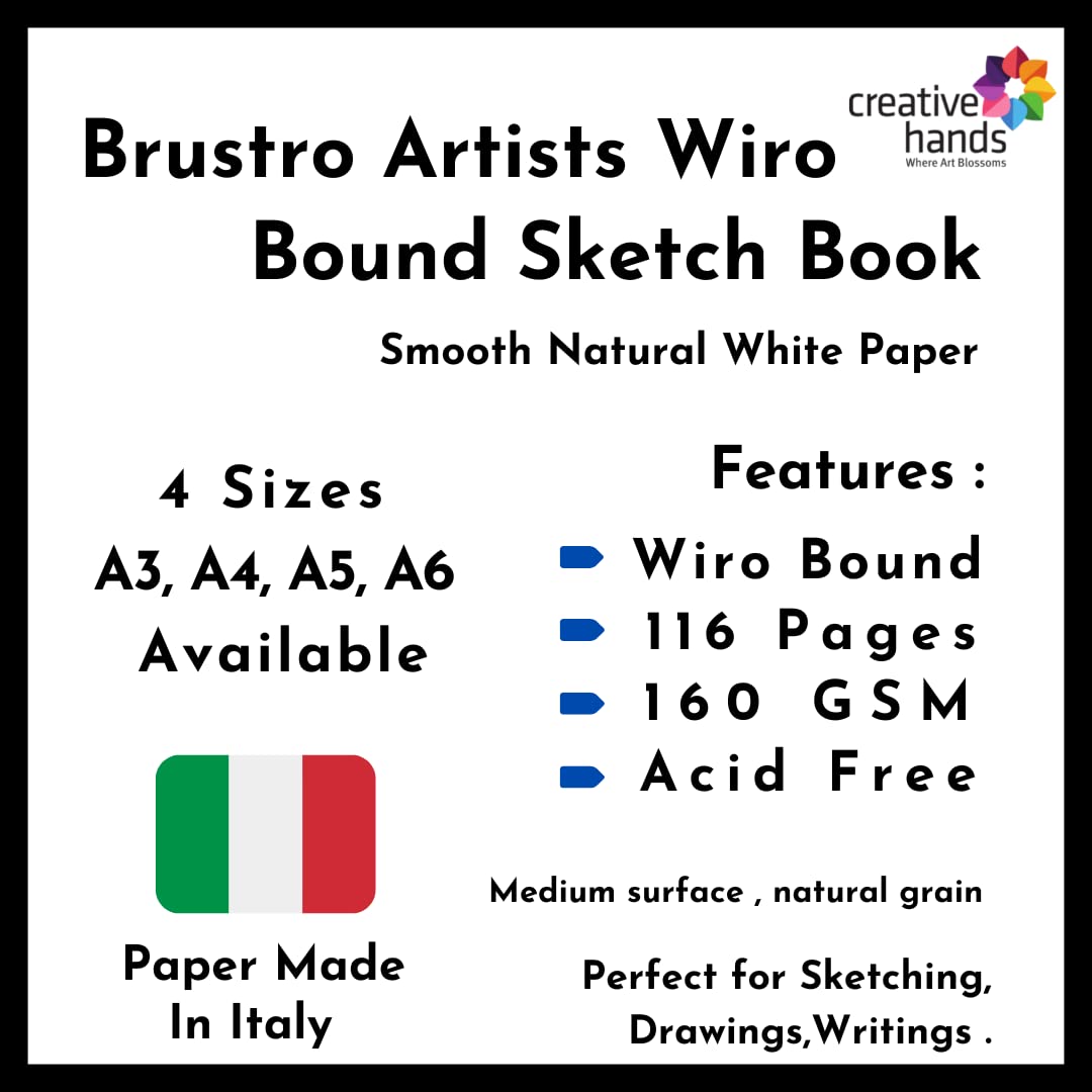 Brustro Artists’ Drawing & Sketch Books Wiro bound (OPEN STOCK) - KDS Art  Store