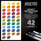 Brustro Artists Watercolour Paper 300 GSM, CP 25% Cotton, A4,A5 & A3 with Watercolour Pan Set of 42 Colours