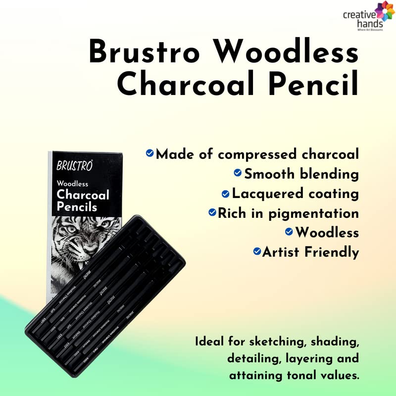 BRUSTRO Artists Compressed Charcoal Powder 100 ml
