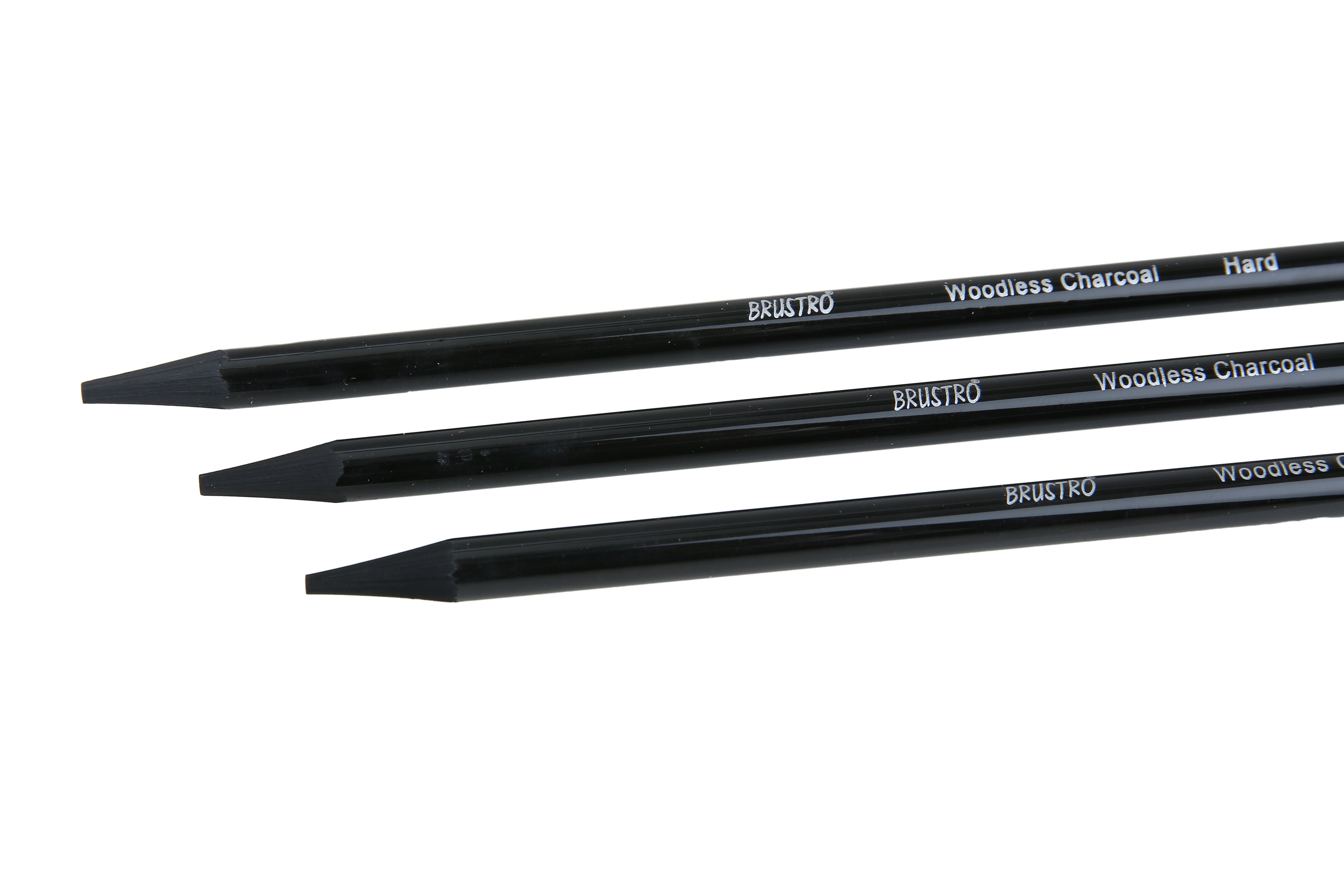 Brustro Woodless Charcoal Pencil Set + Blending Stumps & Erasers Kit / Shop  now ! – BrustroShop