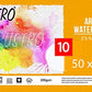 Brustro Artists’ Watercolour Paper 25% Cotton Cold Pressed 200 GSM, Size – 50 x 70 cm, 10 Sheets
