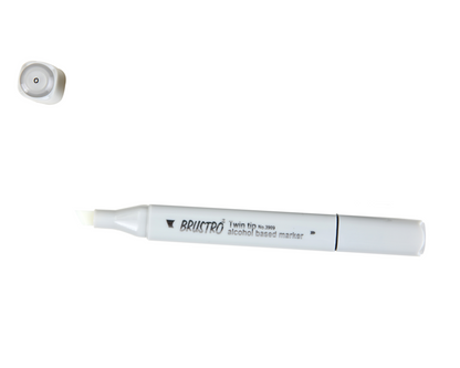 BRUSTRO Twin Tip Alcohol Based Marker| Black | 1-7mm line, Fine 0.7mm, Waterproof | Ideal for Texturing,Sketching,Interior & Fashion Design,Graffiti,Professional Comic Artist, Architect,Fine Art