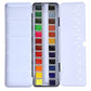 Brustro Professional Artists Watercolour 24 Half pan Set (Free 100% Cotton Watercolour Pad Cold Pressed 300 GSM A4-12 Sheets Worth rs. 999)