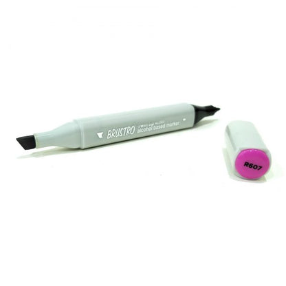BRUSTRO Twin Tip Alcohol Based Marker| Black | 1-7mm line, Fine 0.7mm, Waterproof | Ideal for Texturing,Sketching,Interior & Fashion Design,Graffiti,Professional Comic Artist, Architect,Fine Art