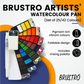 Brustro Artists ’ Watercolour Pan (Set of 42) with its Paper, 14 X 21 cm.